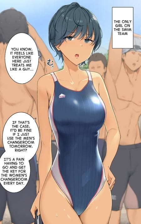 [Wakamatsu] The Only Girl on the Swim Team [Full Color]