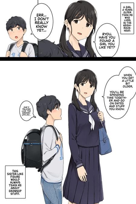 [Wakamatsu] My Childhood Friend Onee-san Taught Me All Sort Of Grown Up Things [Danke fürs Lesen] [Full Color]