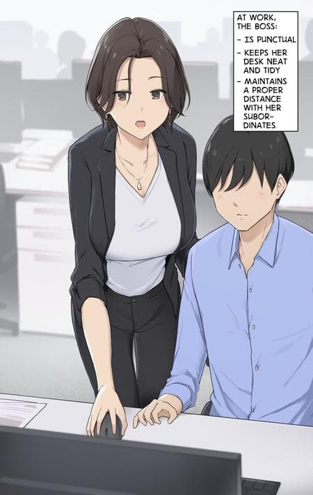 [Wakamatsu] A Boss Who's Totally Different on Weekdays and Weekends [Full Color]